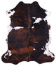 6' 11" X 5' 8" Organic Natural Hair-On Cowhide Area Rug C1580