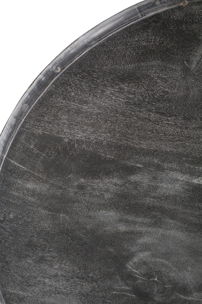 Auna Black 35-inch Round Coffee Table by East at Main