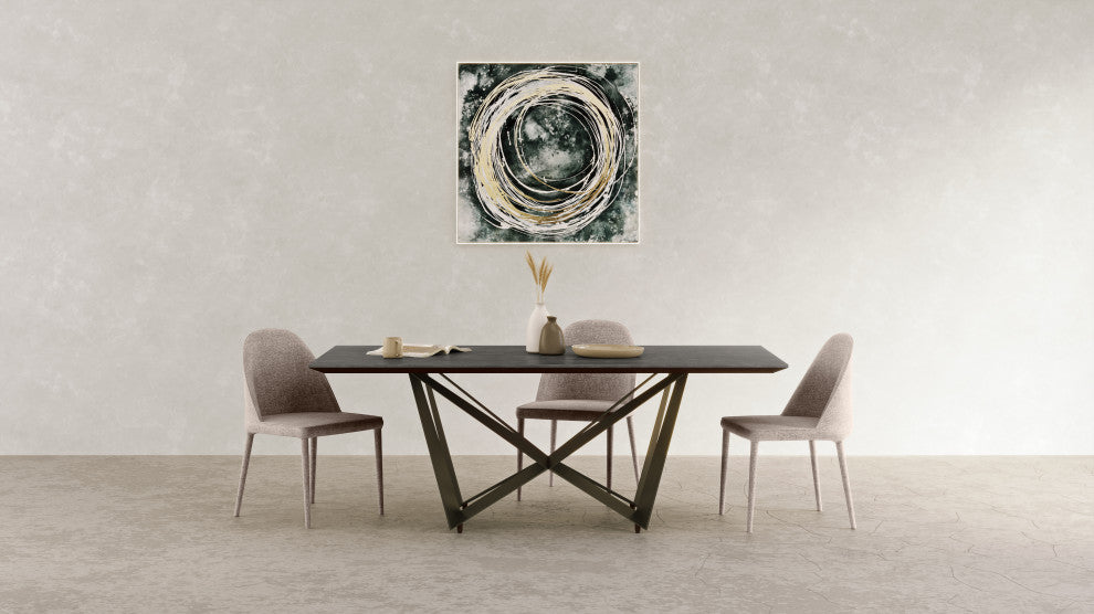 Burton Fabric Dining Chair Light Gray, Set of 2