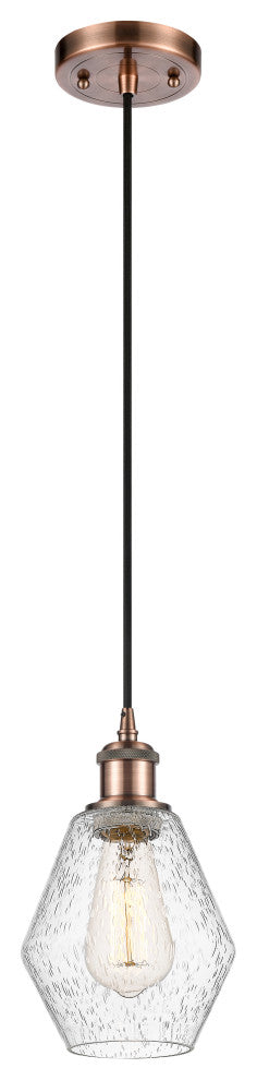 Innovations 516-1P-AC-G654-6 1-Light Mini Pendant, Antique Copper