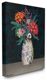 Flower Vase Pattern Collage Design, 24"x30"
