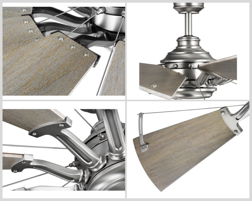 Springer 12-Blade 60" Ceiling Fan, Antique Nickel