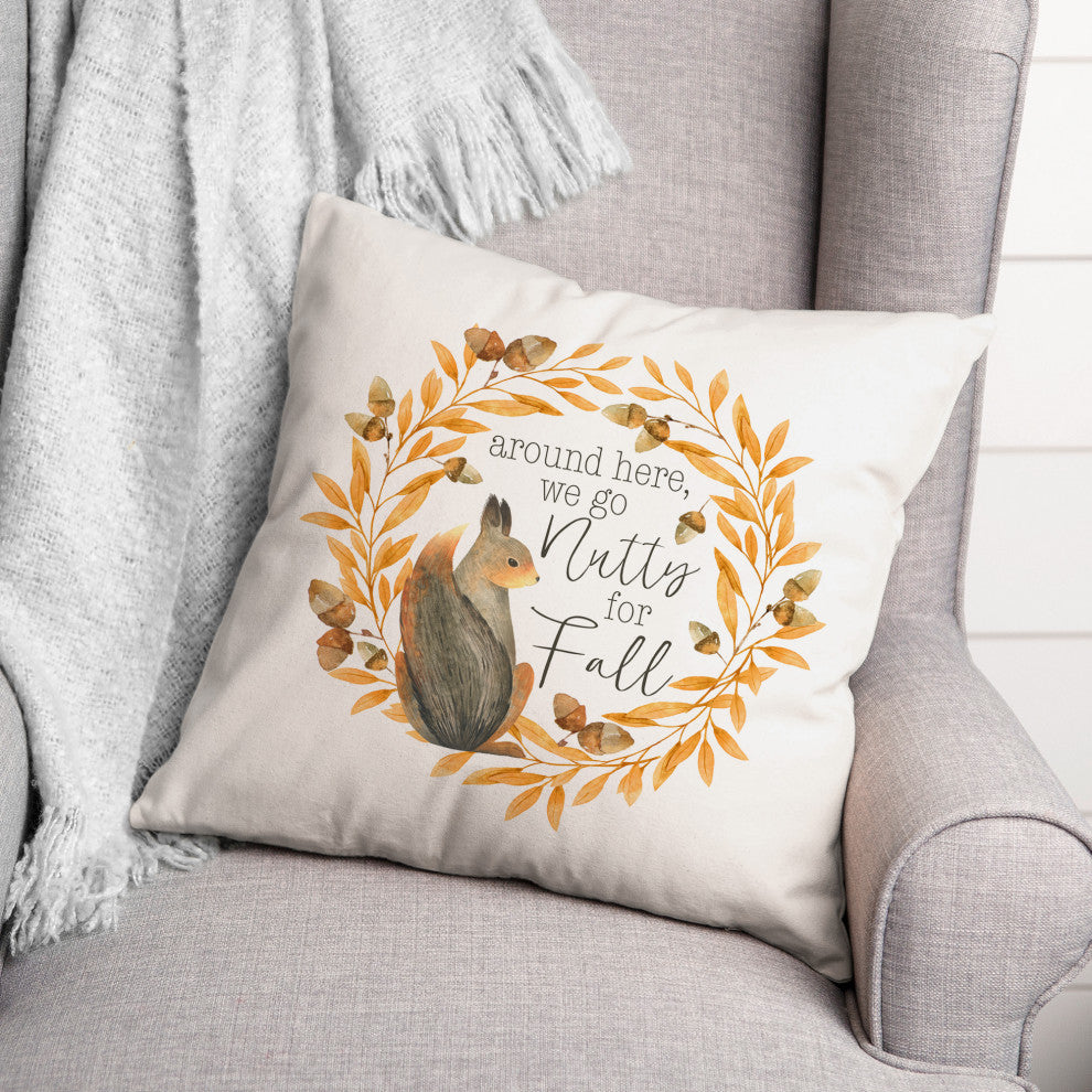 Nutty For Fall 16 x 16 Spun Poly Pillow