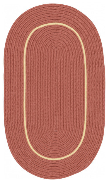 Colonial Mills Rug Lifestyle Accent Border Barn Red Oval