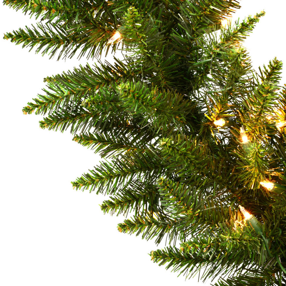 Vickerman A861111 9' Camdon Fir Artificial Christmas Garland, Clear Mini Lights