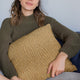 Plutus Yellow Desert Lines Luxury Throw Pillow, Yellow, 26" x 26"