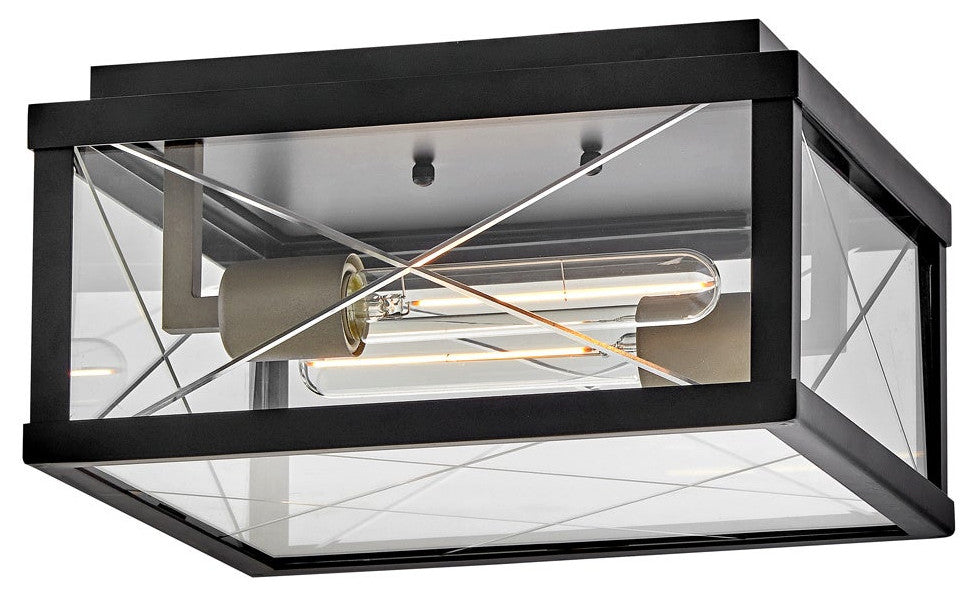 Hinkley Monte Small Flush Mount, Black