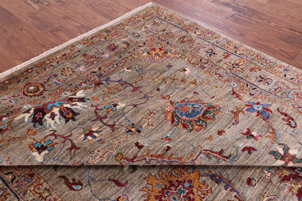 Persian Tabriz Handmade Wool Rug 6' 9" X 9' 6" Q7606
