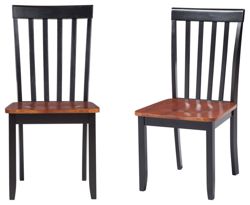 Bloomington Dining Chair, Set of 2, Black/Cherry