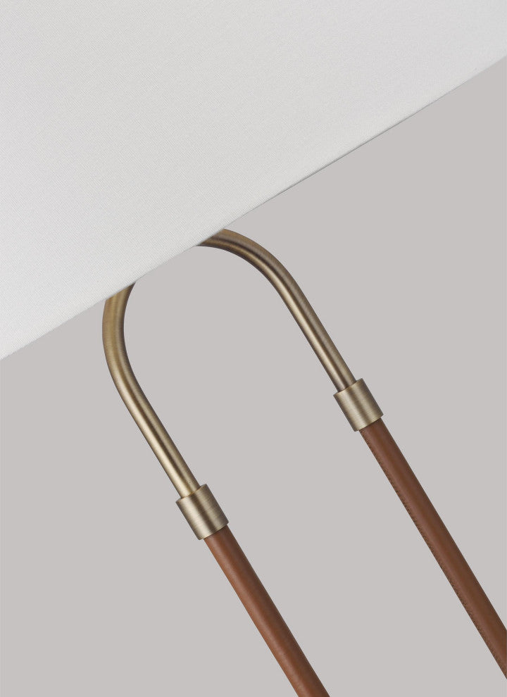 Katie Floor Lamp, Time Worn Brass