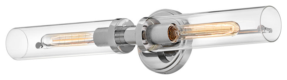 Hinkley Vaughn 25" Two Light Bath Vanity Fixture, Chrome