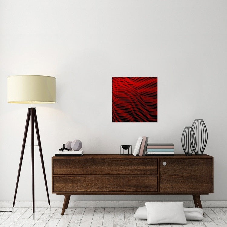 "Woven Wave" Stretched Canvas Giclee by Gilbert Claes, 24x24"