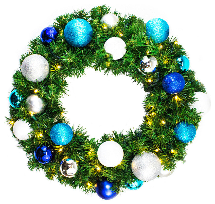 3' Sequoia Wreath Decorated With The Arctic Ornament