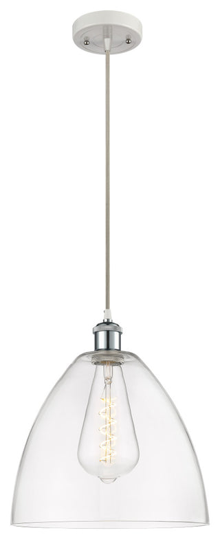 Innovations 516-1P-WPC-GBD-122 1-Light Mini Pendant, White, Polished Chrome