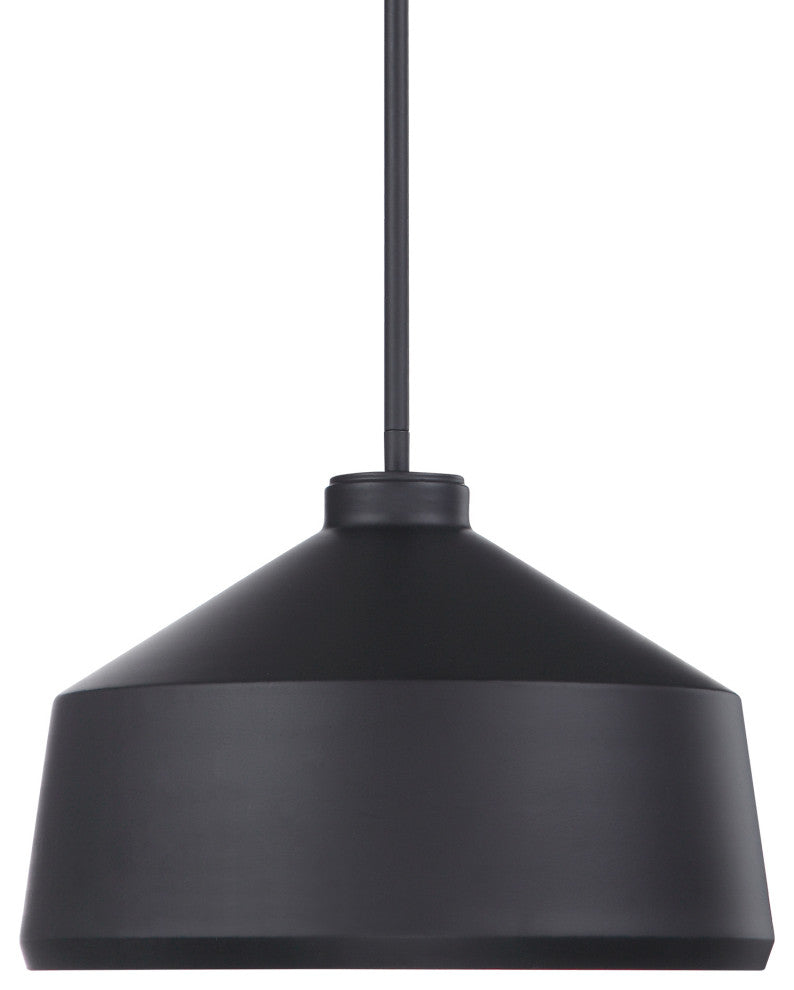 Uttermost Holgate 1 Light Black Pendant