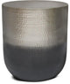 Simpli Home Nova Boho 19 " Metal Metal Side Table in Silver Ombre
