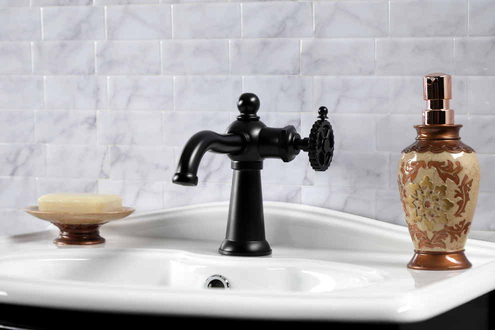 Kingston Brass KS3540CG Single-Handle Bathroom Faucet, Push Pop-Up