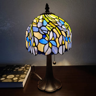 Tiffany Style Floral Mini Table Lamp 15" Tall