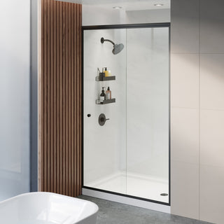 Carre 48"x36" Acrylic White, Single-Threshold, Shower Base, Right Drain