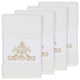 Scarlet 4-Piece Embellished Hand Towel Set, White