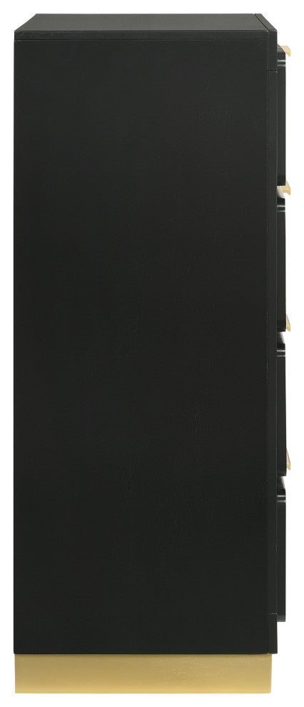 Caraway 4-drawer Bedroom Chest Black