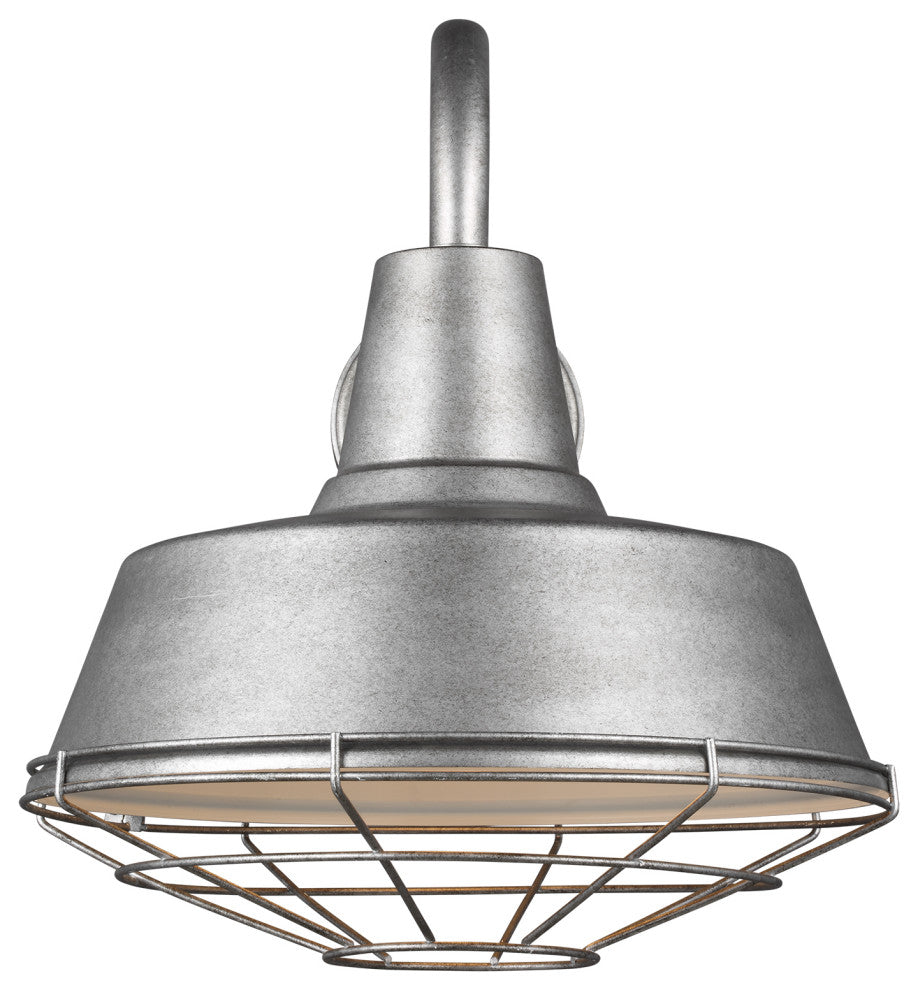 Barn Light Large Cage, Weathered Pewter