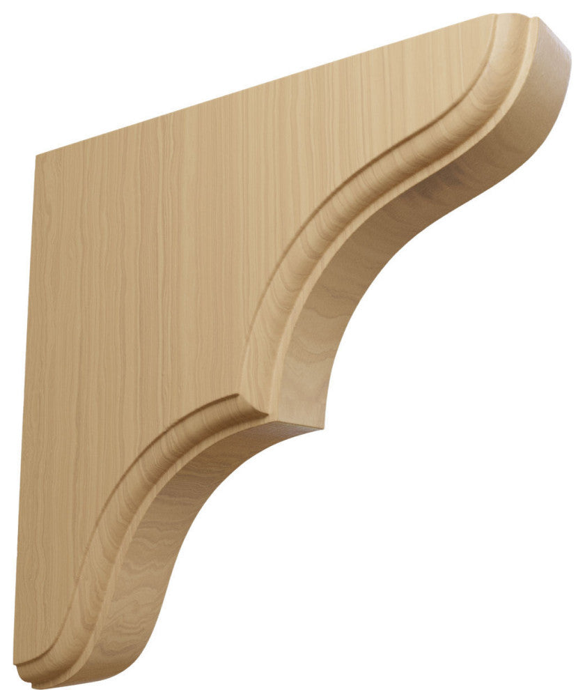 1 3/4"W x 7 1/2"D x 7 1/2"H Stratford Wood Bracket, Cherry
