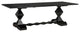 NOIR Furniture - Madeira Dining Table in Hand Rubbed Black - GTAB577HB