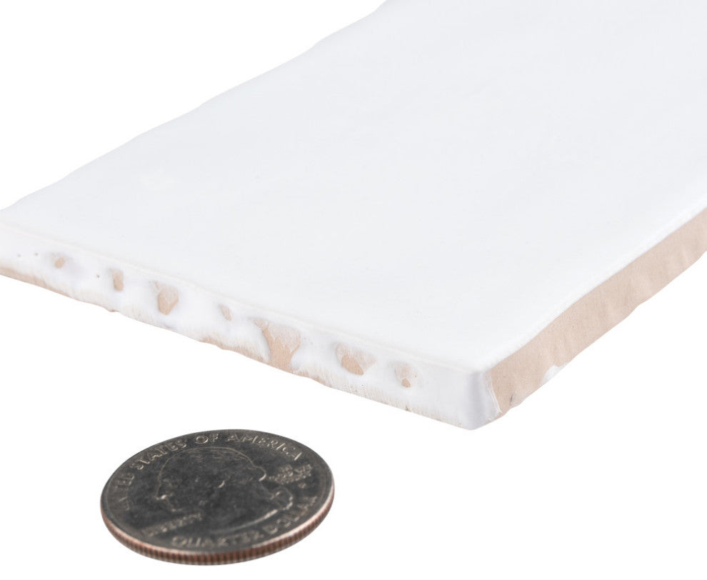 Castillo 3" x 12" Ceramic Wall Tile, Matte White