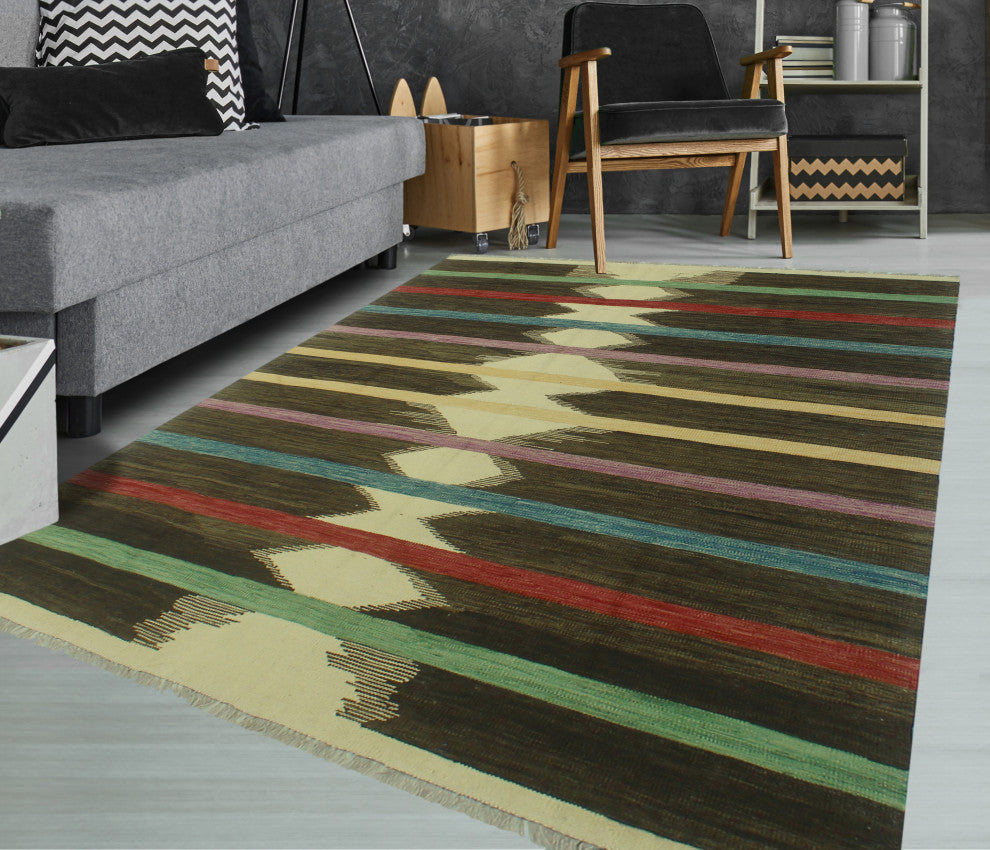 Winchester Kilim Sitav Brown Rug
