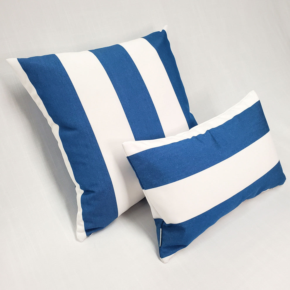 Sunbrella Cabana Regatta Stripes Outdoor Pillow 12x20