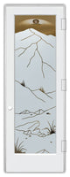 Interior Prehung Door or Interior Slab Door - Mountains Foliage - Primed -...