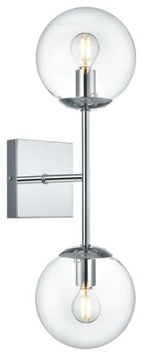 Elegant Lighting LD2357 Neri 2 Light 6"W Vanity Light - Chrome