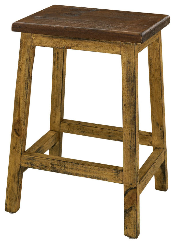 Picket House Abilene Kitchen Island and 4 Stools, Brown