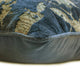Blue Velvet Floral Cushion Cover 22"x22" Throw Pillow Cover - Azraq
