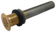 Fauceture Grid Drain without Overflow, Polished Brass