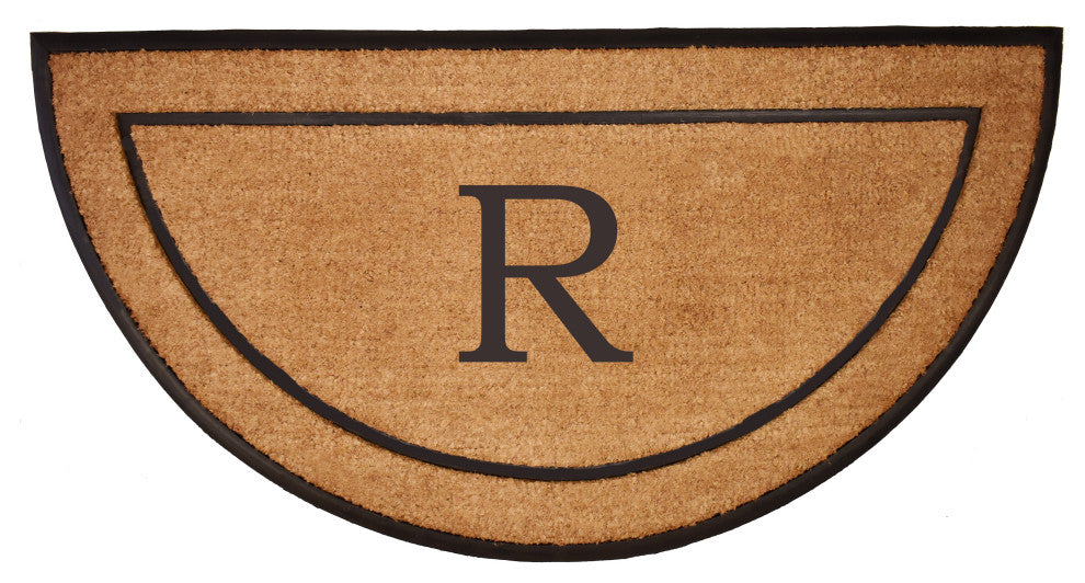Calloway Mills The General Monogram Doormat, Letter R