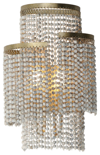 Maxim 22460WWD Fontaine 2 Light 16" Tall Wall Sconce - Golden Silver