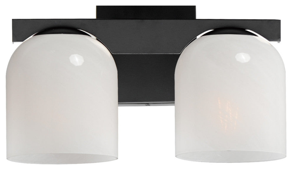 Maxim 21232 Scoop 2 Light 14"W Vanity Light - Black