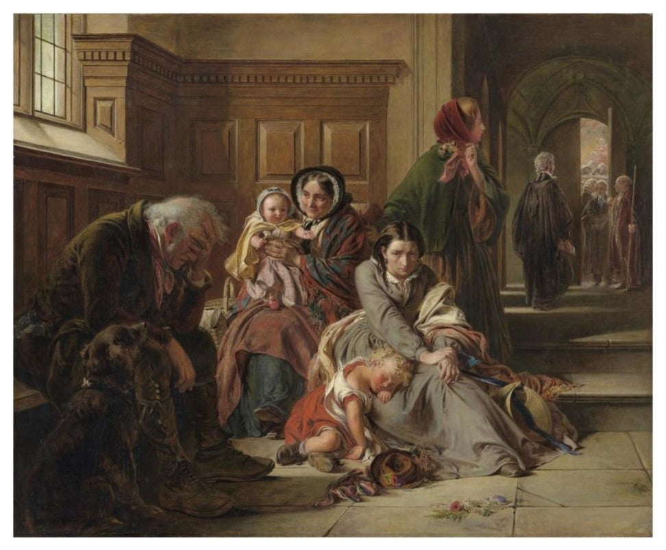 "Waiting for the Verdict" Digital Paper Print by Abraham Solomon, 30"x24"