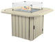 Oasis 40" Fire Pit Table, Whitewash