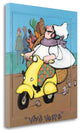 "Viva Vespa" By Robert Dewar Bentley, Giclee Print on Gallery Wrap Canvas