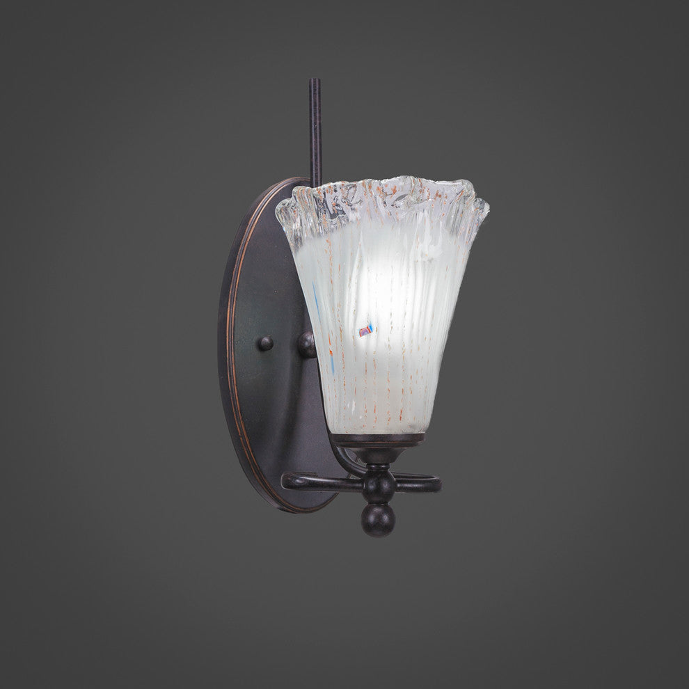 Capri 1-Light Wall Sconce, Frosted Crystal