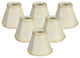 Empire Chandelier Lampshade Size 5, Beige, White, 6 Pack