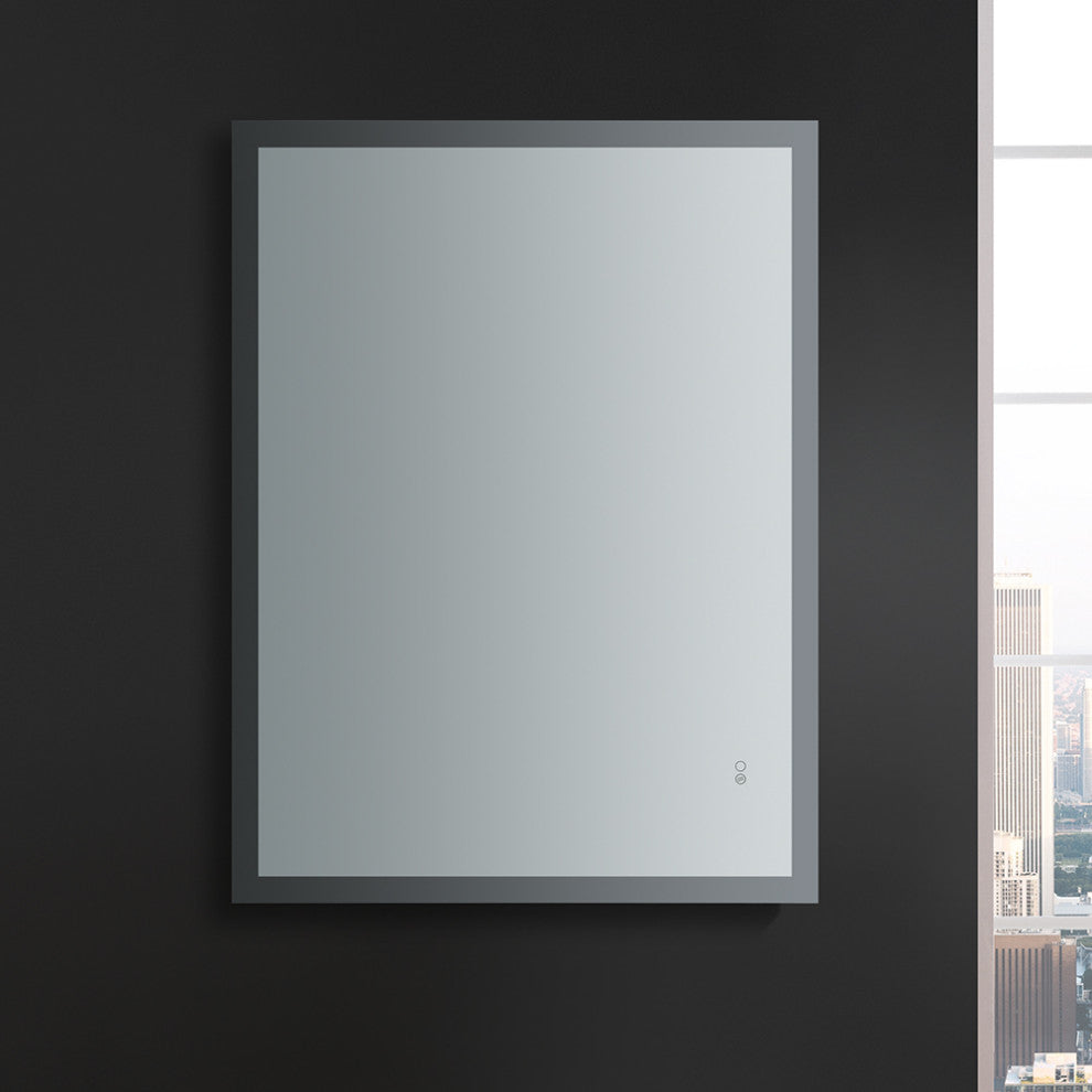 Angelo Bathroom Mirror With Halo Style LED Lighting and Defogger, 48"x36"