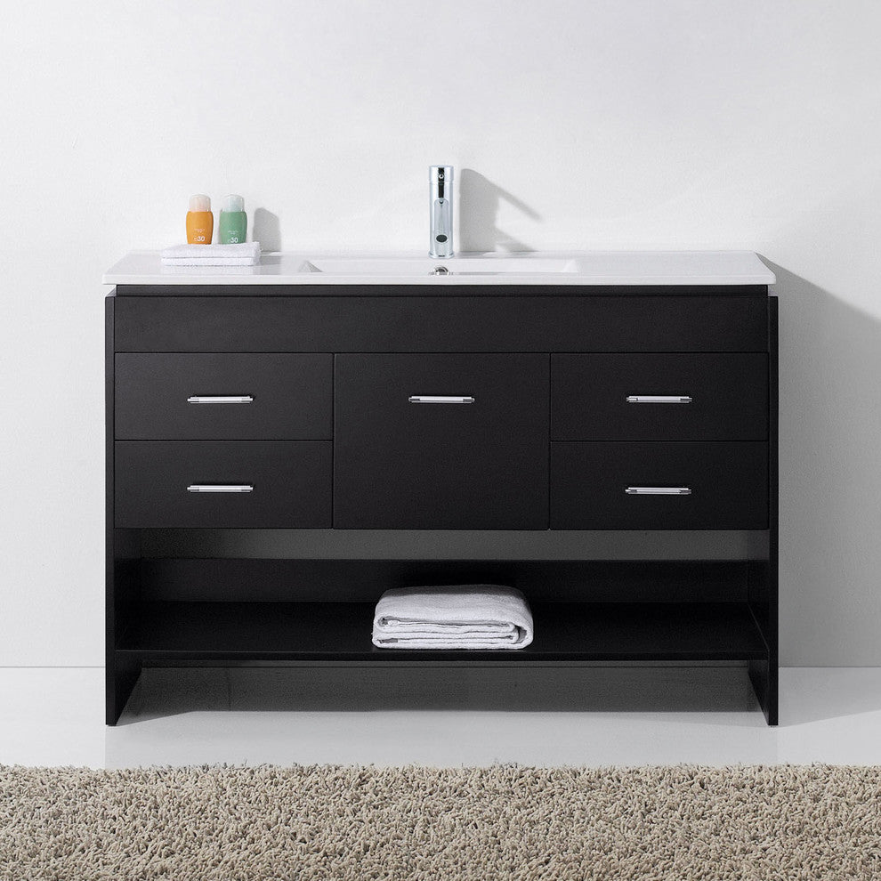 Gloria 48" Single Bathroom Vanity Set, Espresso