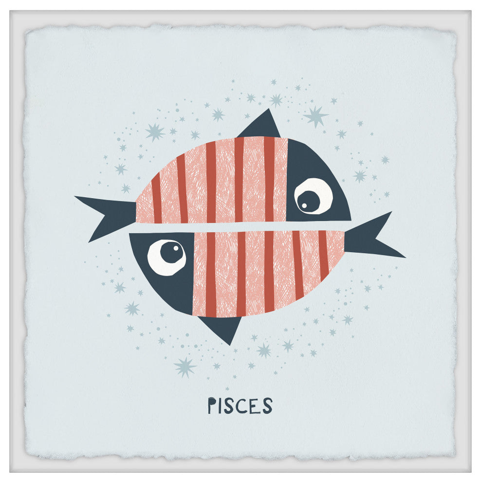 "Pisces" Framed Painting Print, 32x32