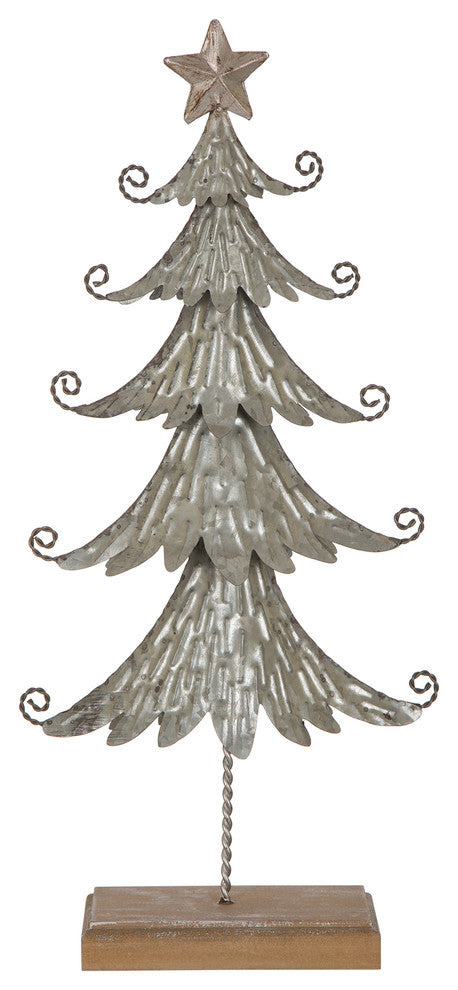 20"H Galvanized Metal Table Tree