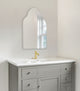 Reign Modern Frameless Arch Mirror, Silver 20x30
