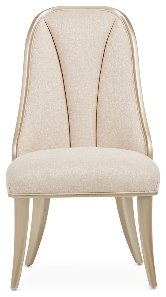 Aico Amini Villa Cherie 7 PC Oval Dining Set in Caramel